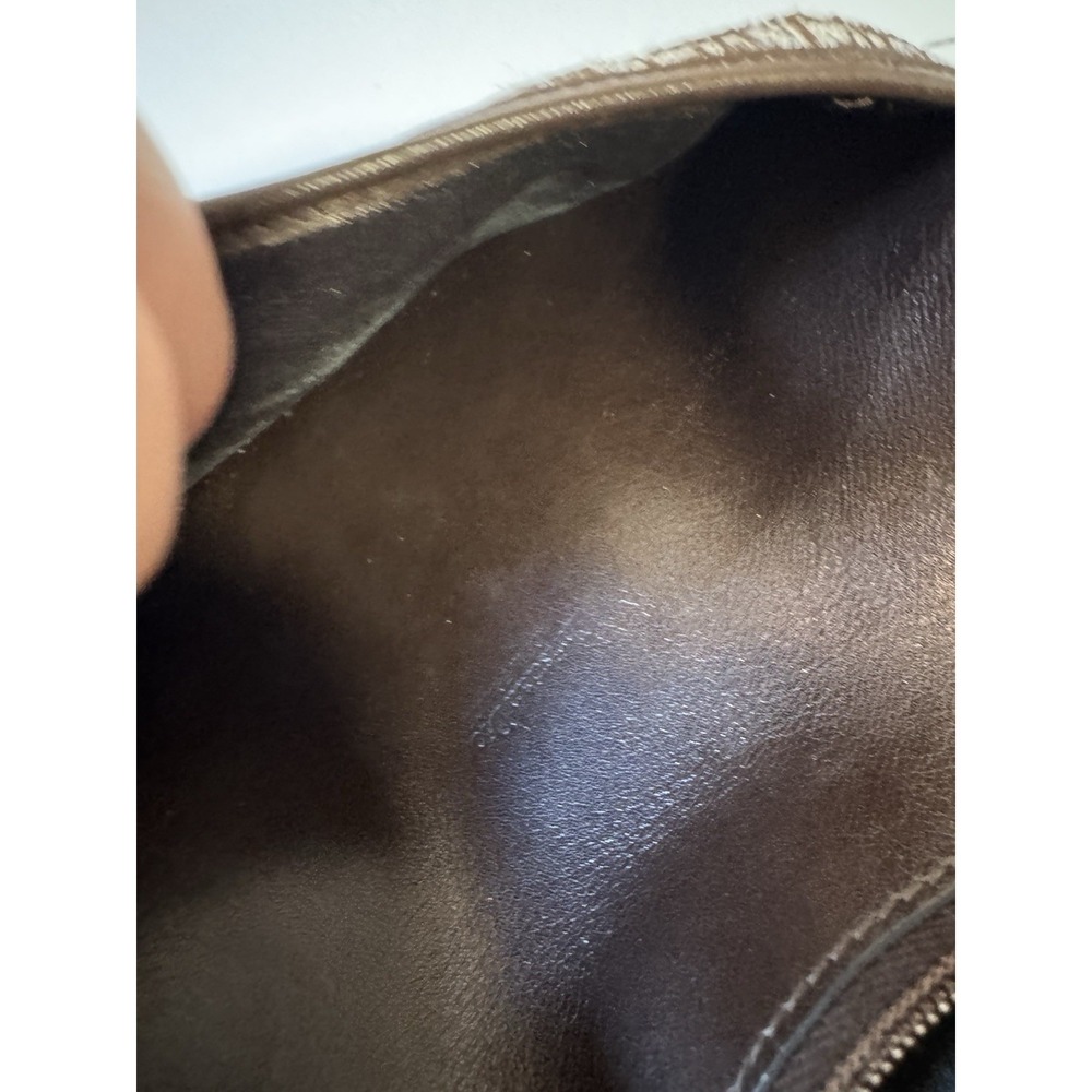 Vintage Christian Dior Clutch Wallet Trotter Monogram Gray Brown Leather - Picture 9 of 9